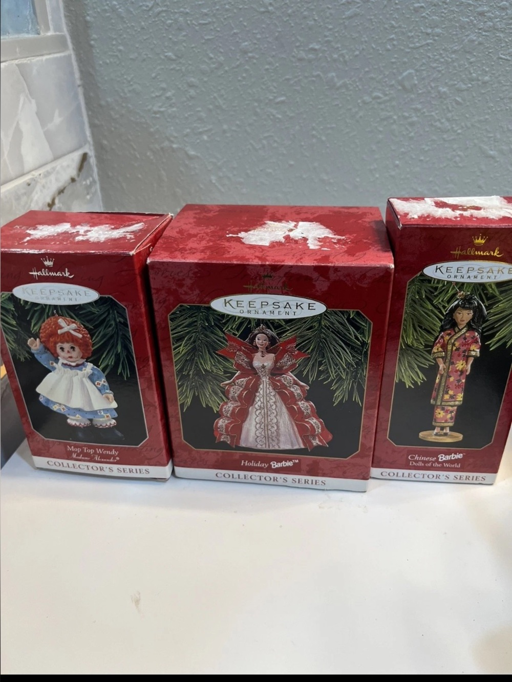 Lot 3 Vintage Hallmark Keepsake Ornaments Christmas Barbie’s Madame Alexander